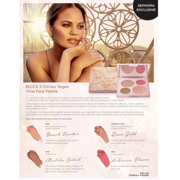 ♥️TRADE❤️BECCA PALETTE X CHRISSY TIGUEN NWT - Picture 5 of 5